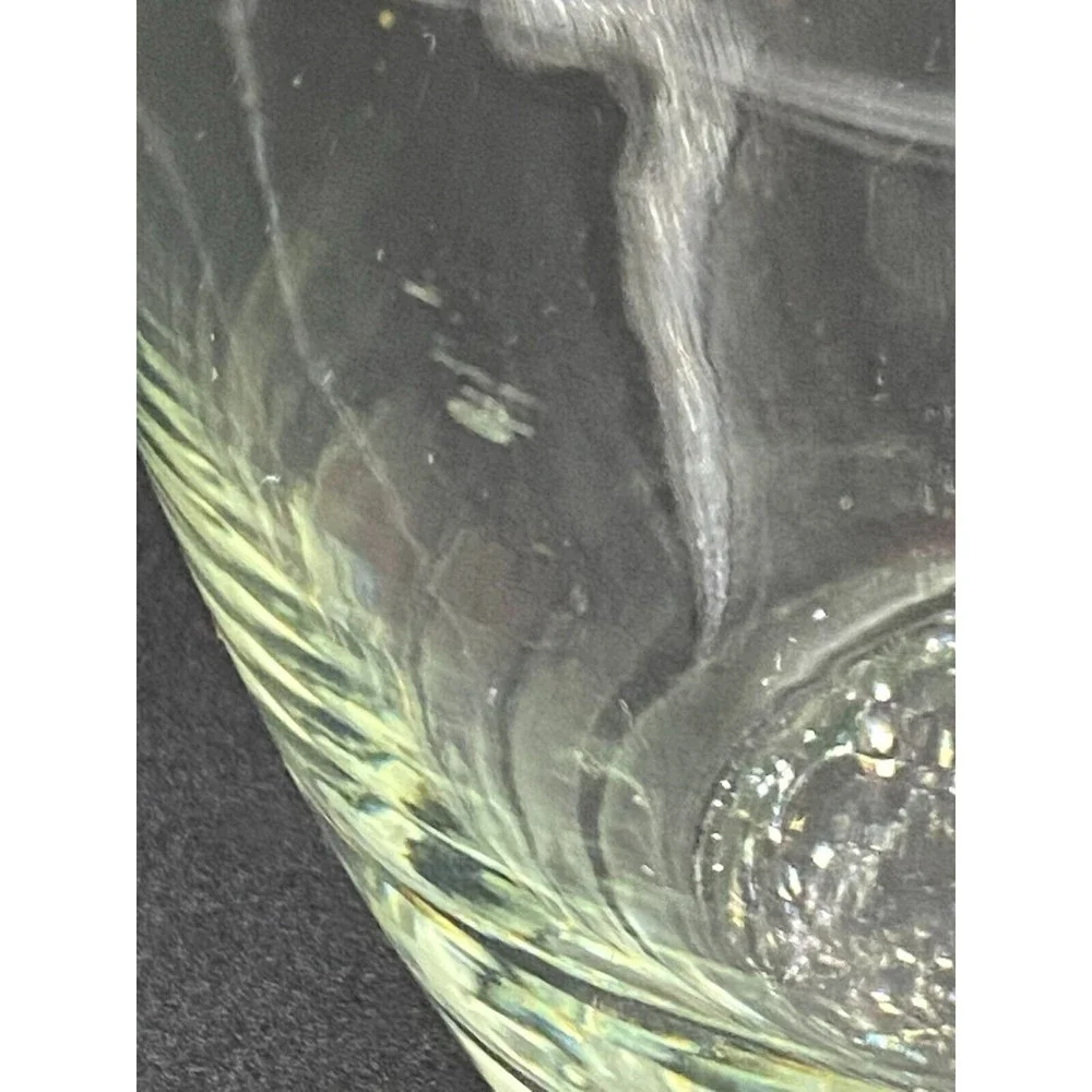 Large Glass Flower Trumpet Vase Clear Good Condition